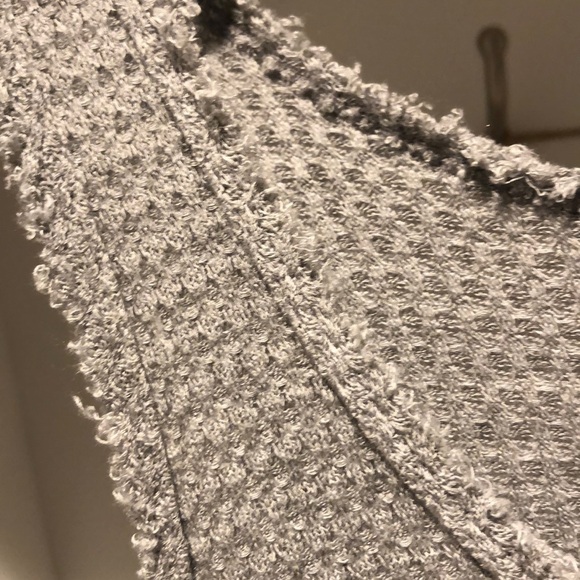 Hippie Love Gray Tank Dress, Soft Comfy Waffle Weave Boho Tank Dress!! - Picture 7 of 10